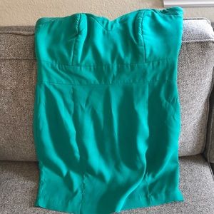 Green Akira Mini Dress